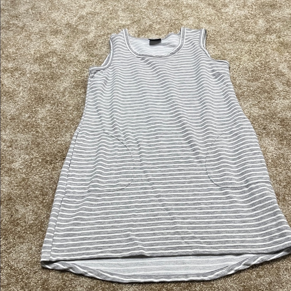 Casual Striped Sleeveless Dress